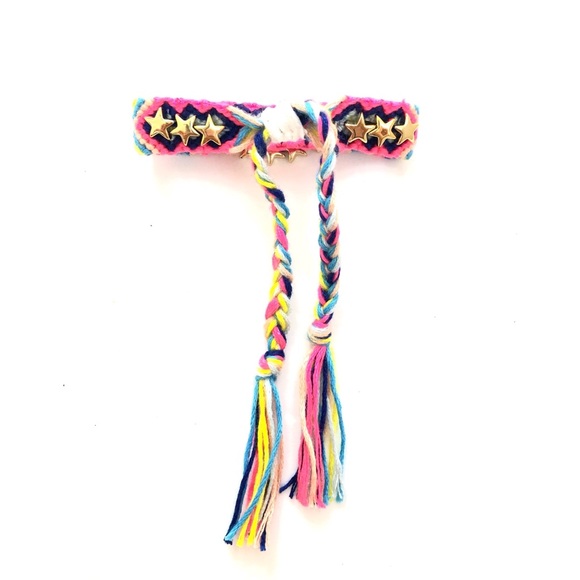 Stars Gold Charms Woven Bracelet- New - Picture 10 of 10